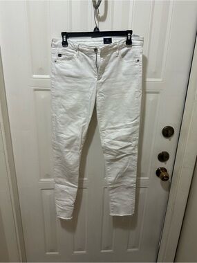 Ag Adriano Goldschmied White Skinny Jeans